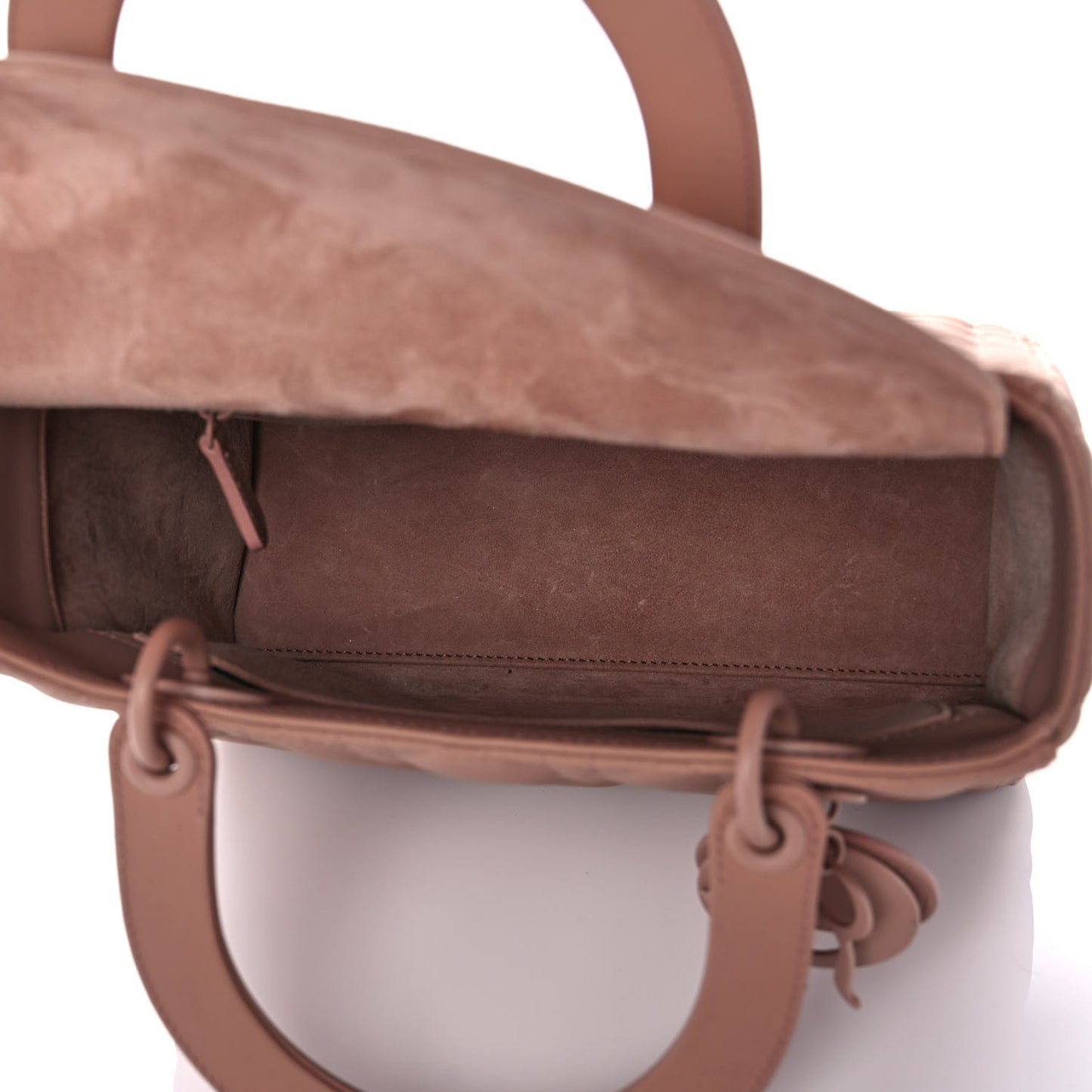 Ultra Matte Calfskin Cannage Medium Lady Dior Beige