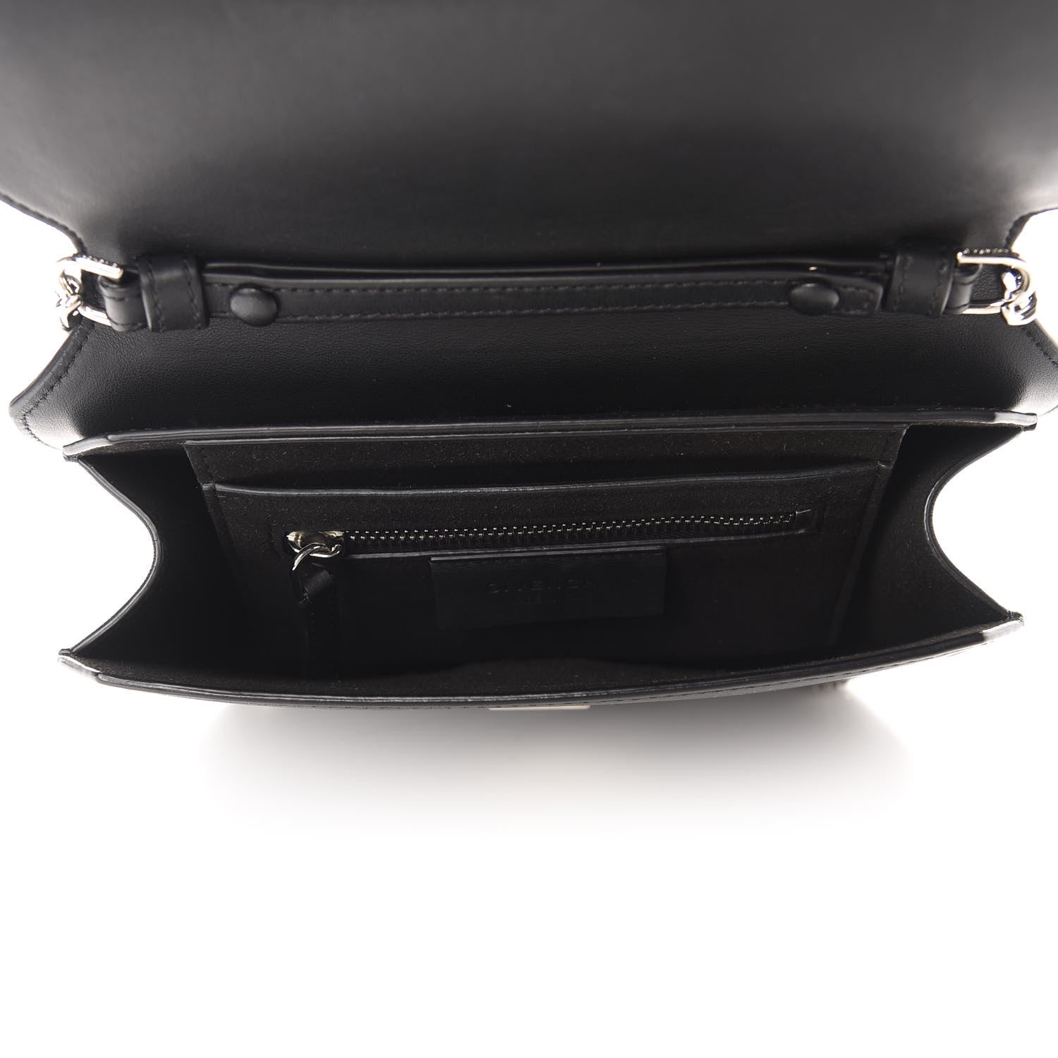 Givenchy Calfskin Cross Embellished Bow Cut Chain Bag Black 5 of 11