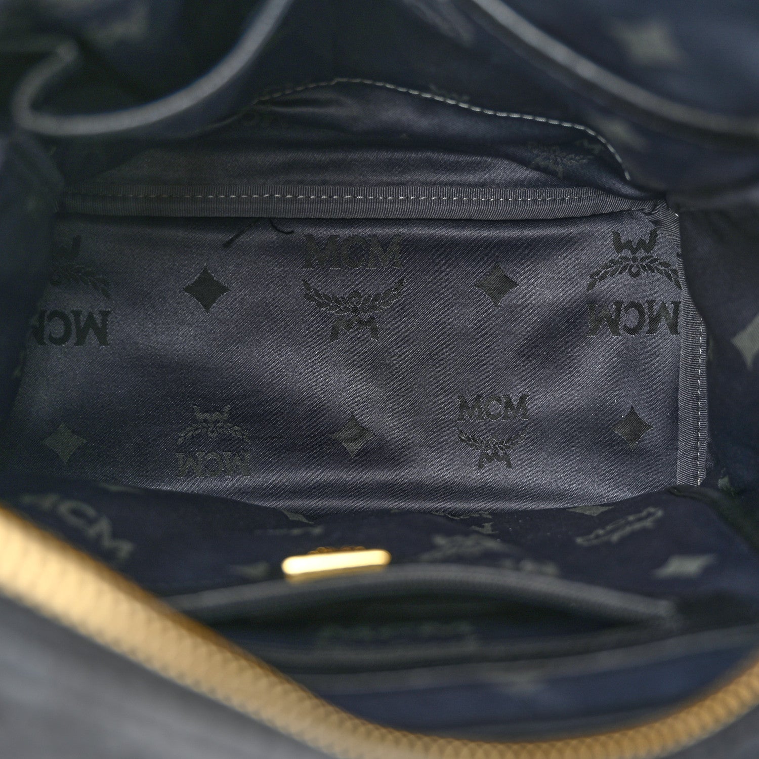 MCM Visetos Studded Small Stark M Backpack Black 5 of 10