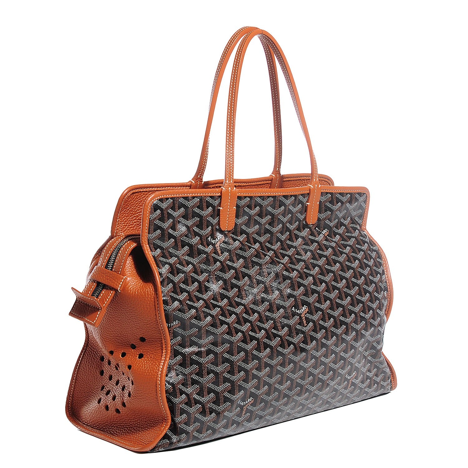 Goyard Goyardine Sac Hardy Pet Carrier PM Black Gold 4 of 10