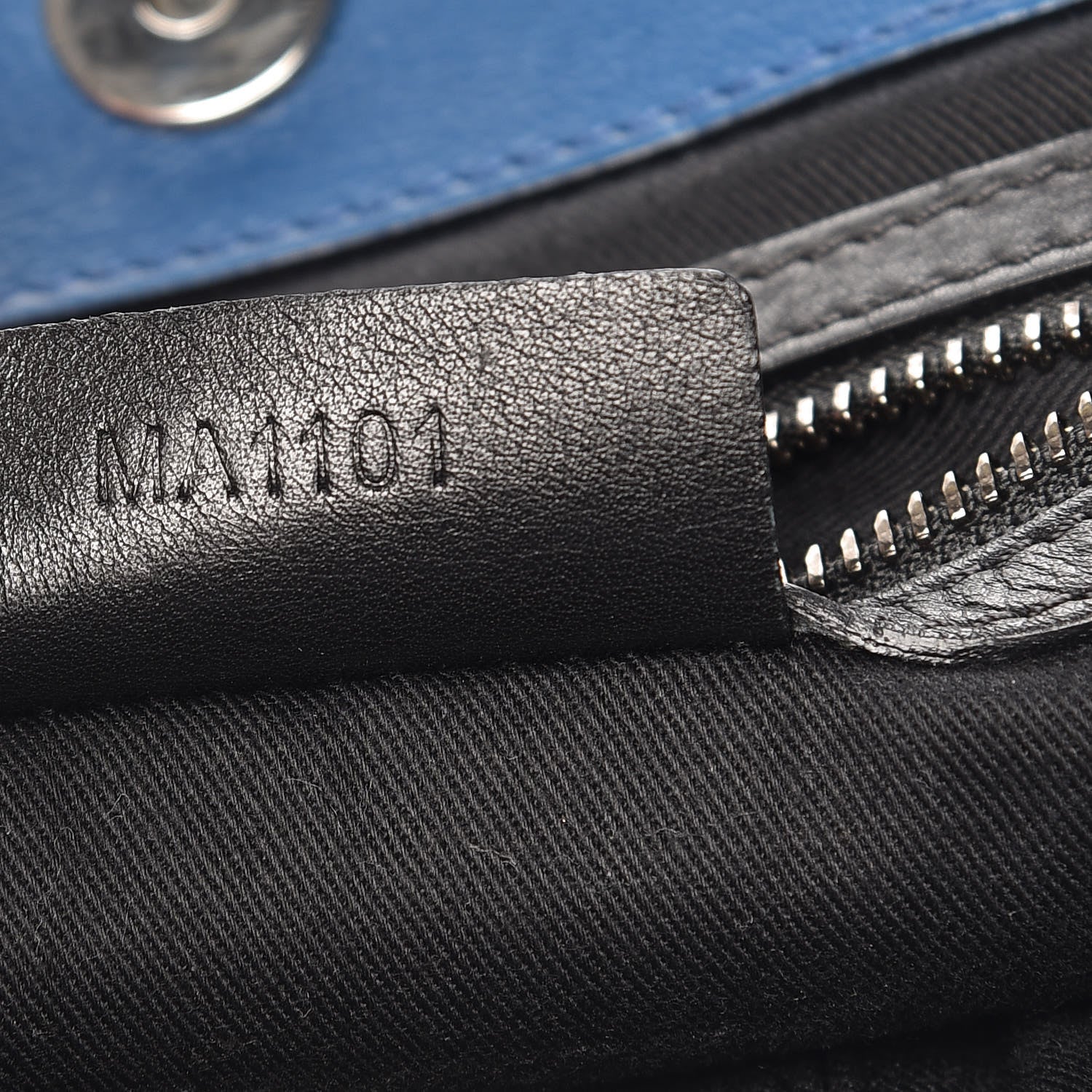 Givenchy Grained Goatskin Antigona Zippered Tote Blue 9 of 11