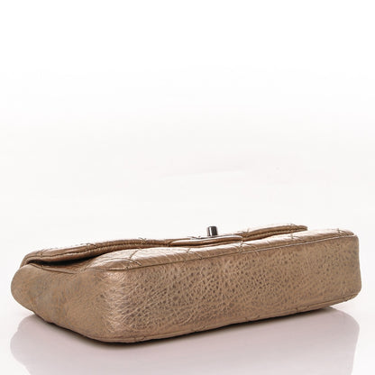 Chanel Distressed Metallic Lambskin Le Marais Ligne Flap Gold 4 of 7