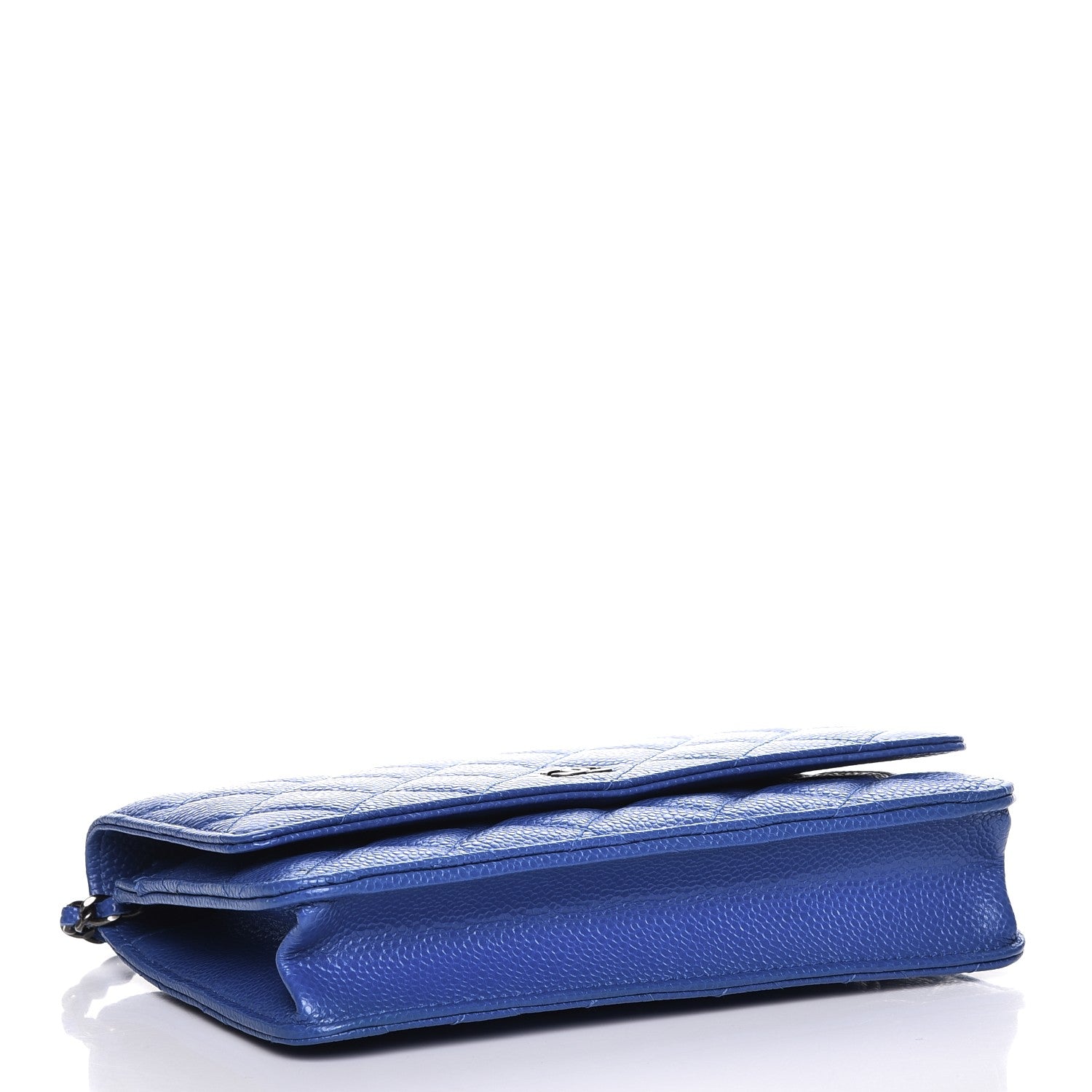 Chanel Caviar Quilted Wallet On Chain WOC Blue 4 of 10