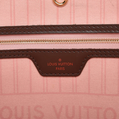 Louis Vuitton Damier Ebene Neo Neverfull MM Rose Ballerine 7 of 17