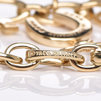 Tiffany 18K Yellow Gold Clasping Link Charm Bracelet 6 of 7