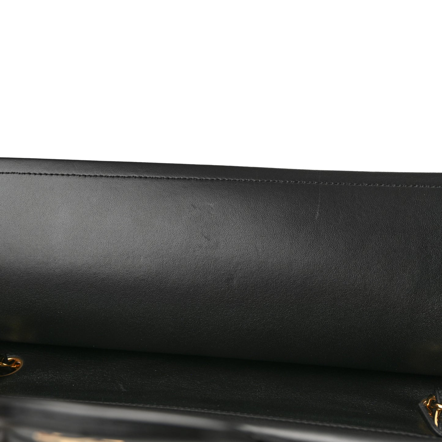 Lambskin Quilted Jumbo Double Flap Black