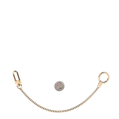 Louis Vuitton Metal Pochette Extender Key Ring Chain Gold 2 of 3