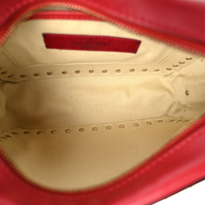 Valentino Garavani Calfskin Rockstud Camera Crossbody Bag Red 5 of 10