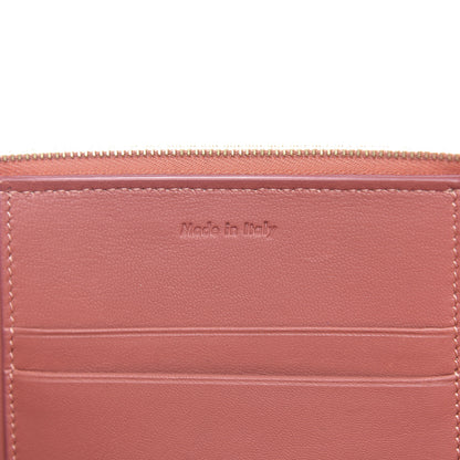Celine Smooth Lambskin Bi-Color Solo Clutch Pouch Peach Amazone 6 of 9