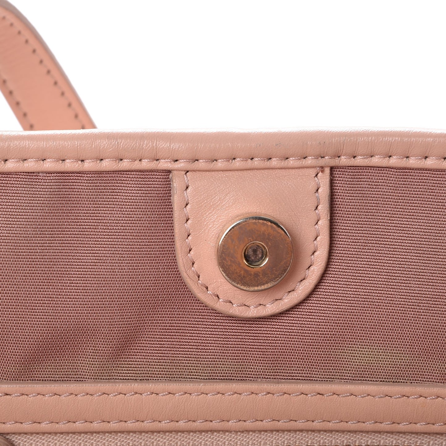Coated Canvas Cannage Small Panarea Tote Light Pink