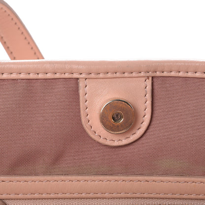 Christian Dior Coated Canvas Cannage Small Panarea Tote Light Pink 8 of 11