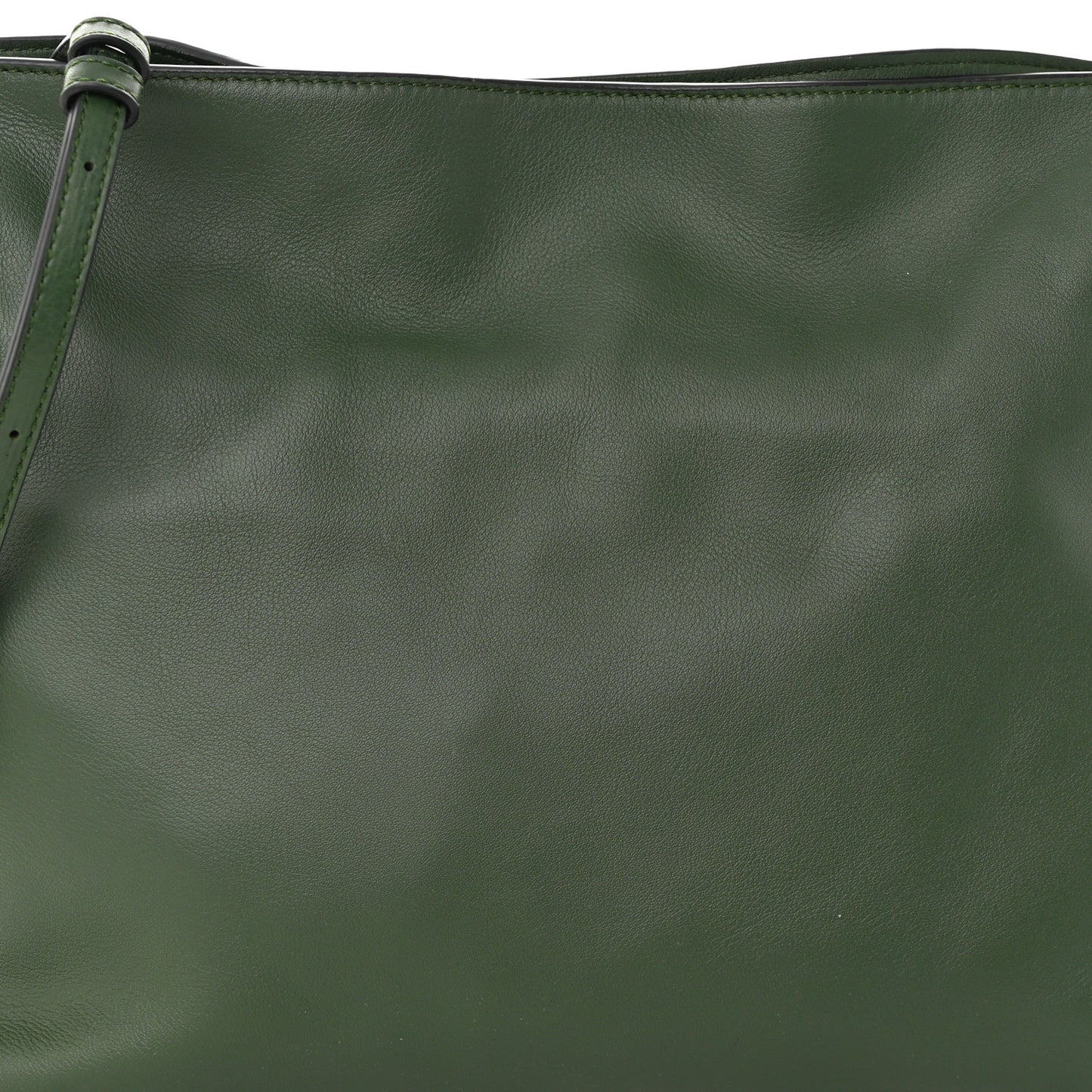 Calfskin Mini Flamenco Knot Clutch Vintage Khaki