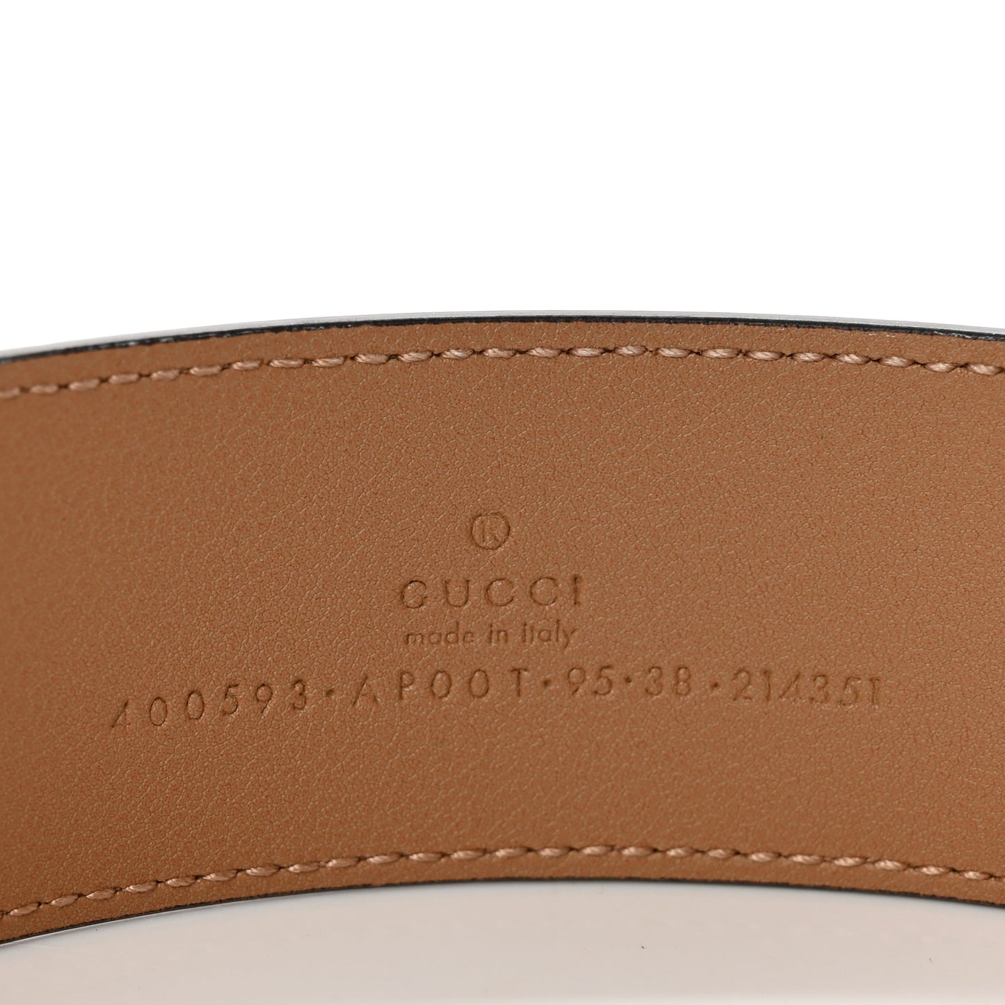 Calfskin Double G 40mm Belt 95 38 Tan