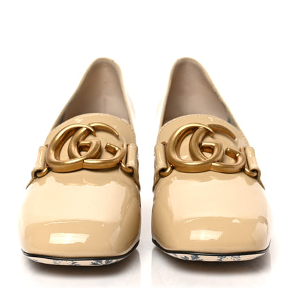Gucci Vernice GG Victoire 55mm Loafer Pumps 38.5 Sand Storm 2 of 9
