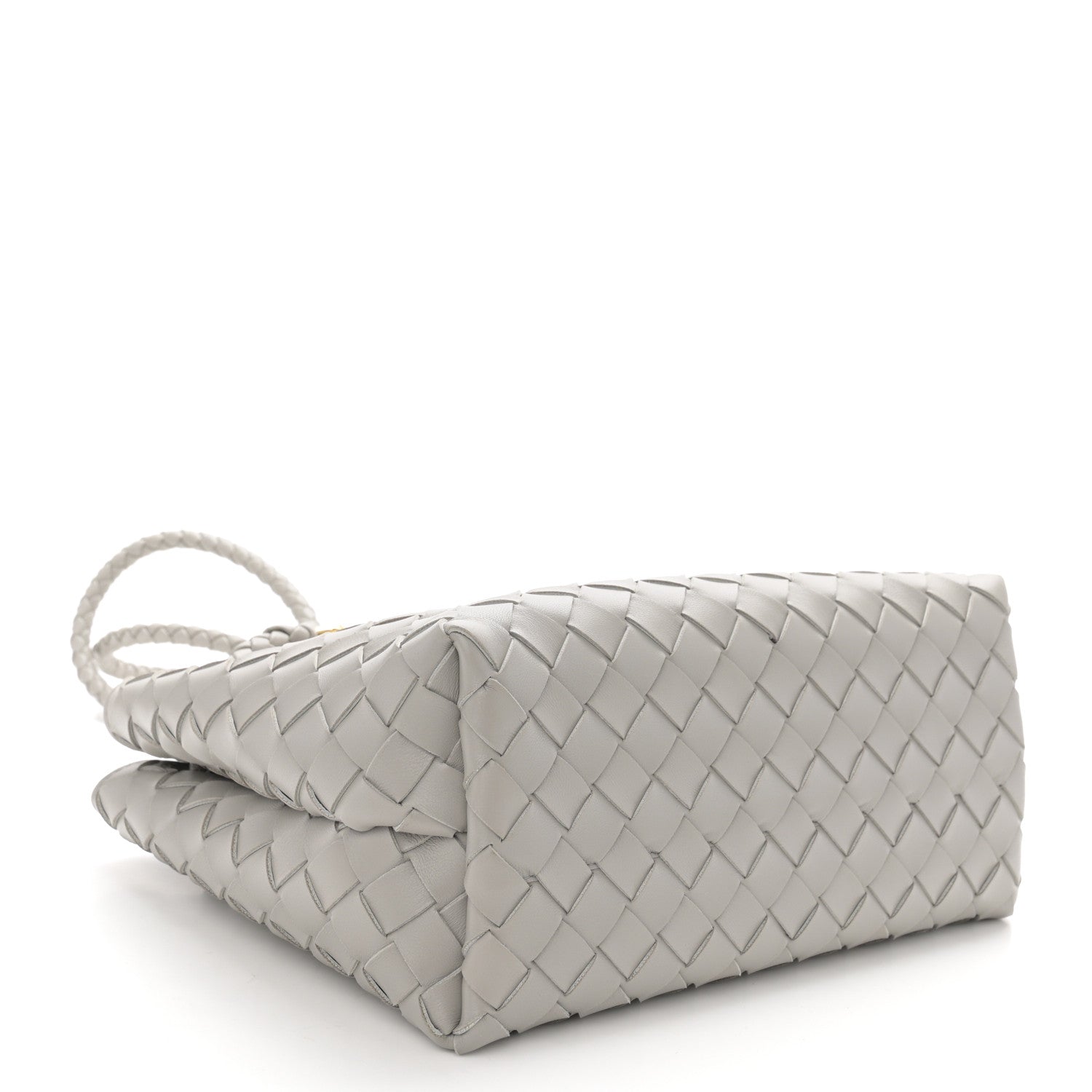 Bottega Veneta Nappa Intrecciato Small Andiamo Shoulder Bag Sterling 4 of 10