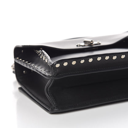 Proenza Schouler Calfskin Small Studded Hava Top Handle Bag Black 9 of 11