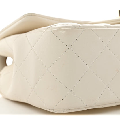 Chanel Lambskin Quilted Mini Rectangular Flap White 9 of 11