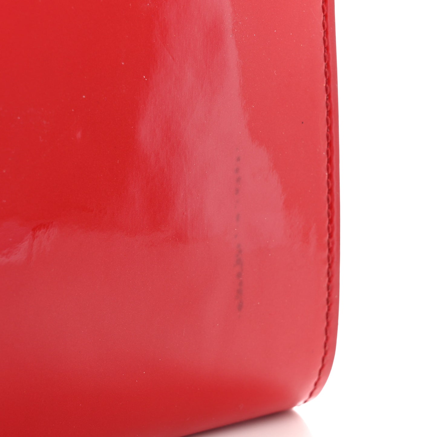 Patent Louise Clutch Cherry