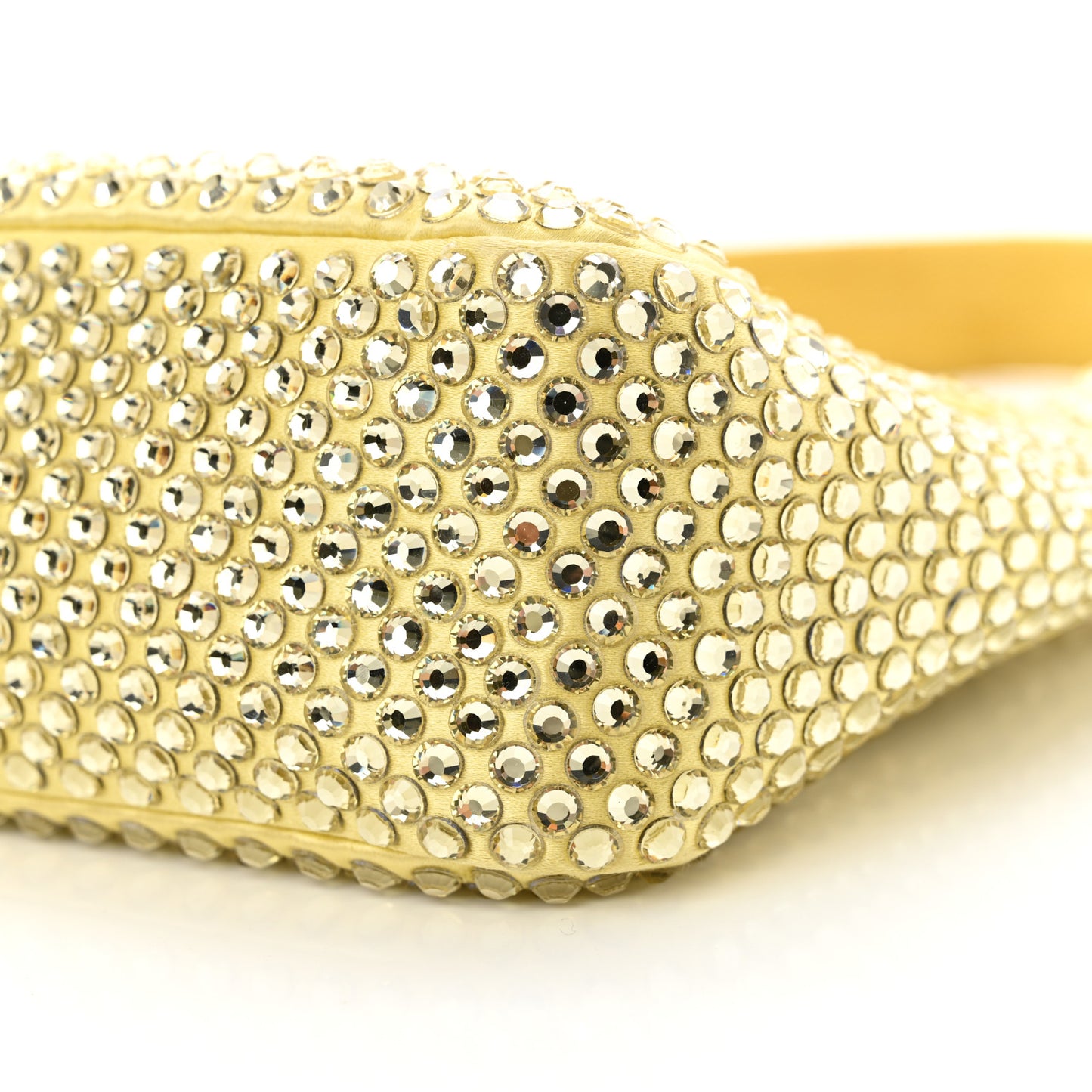 Satin Crystal Mini Re-Edition 2000 Bag Ananas
