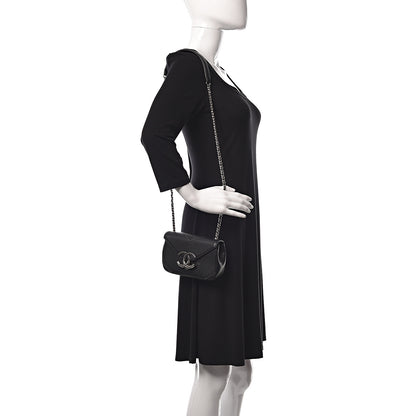 Chanel Caviar Macro Chevron Small Single Flap Black 2 of 10