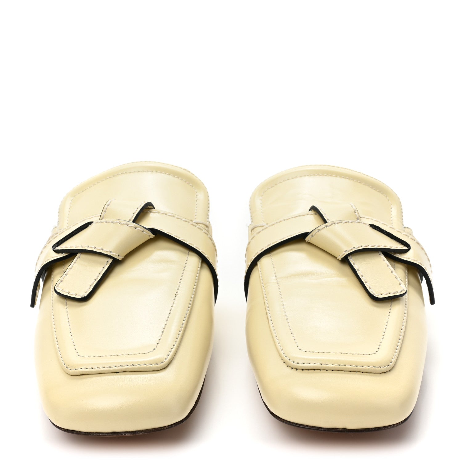 Loewe Calfskin Gate Mule Sandals 41 Milk 2 of 13