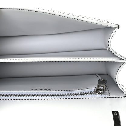 Burberry Calfskin Monogram Embossed Small TB Chain Bag Optic White 8 of 9