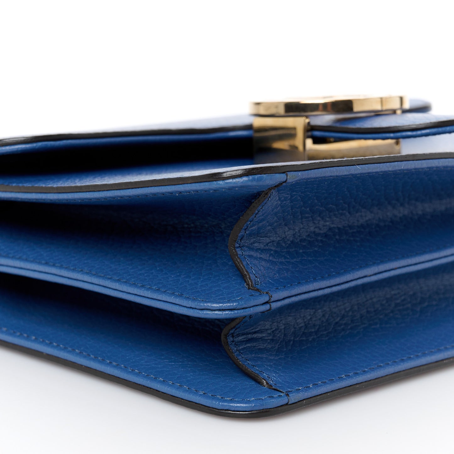 Dollar Calfskin Small Interlocking G Shoulder Bag Caspian