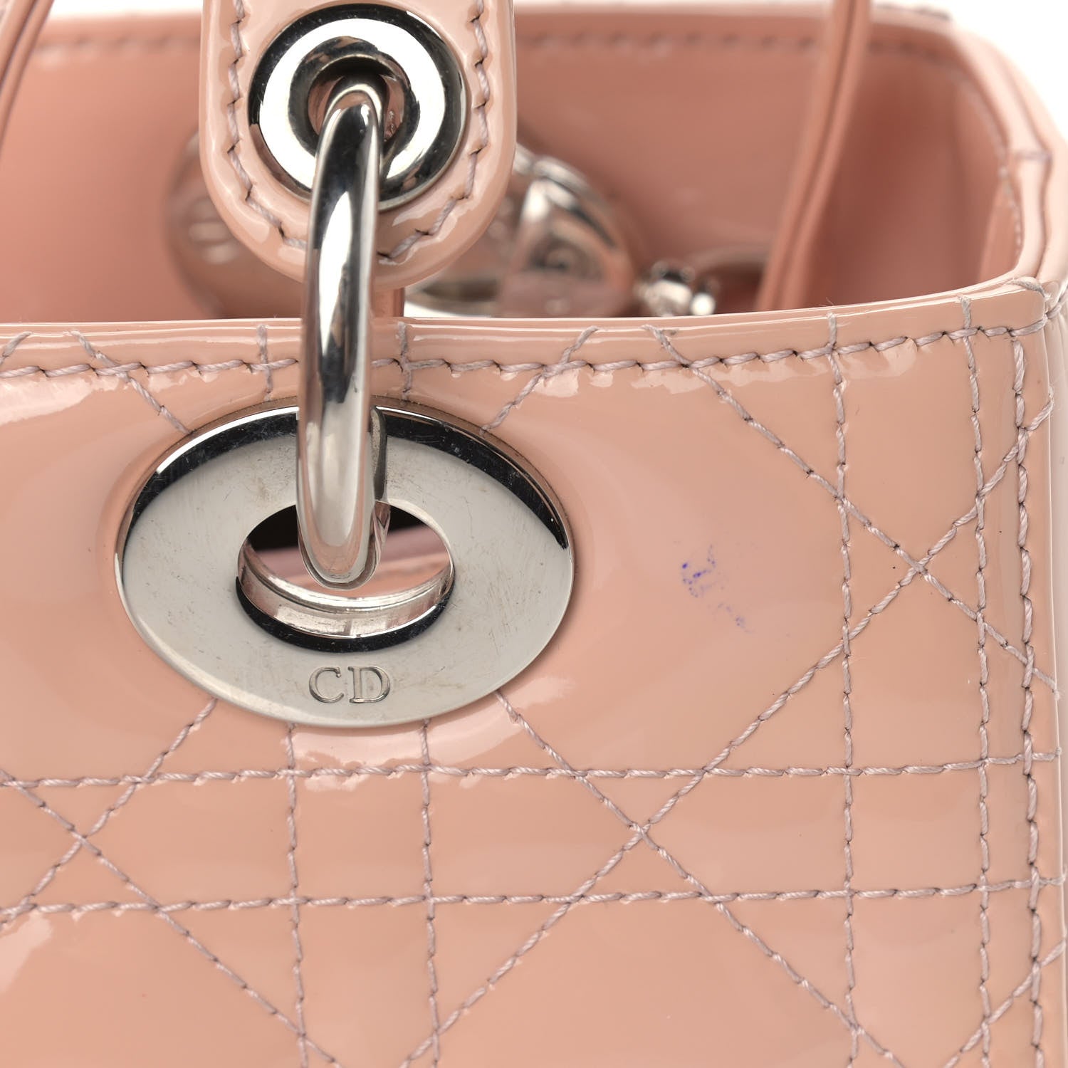 Christian Dior Patent Cannage Medium Lady Dior Light Pink 11 of 11