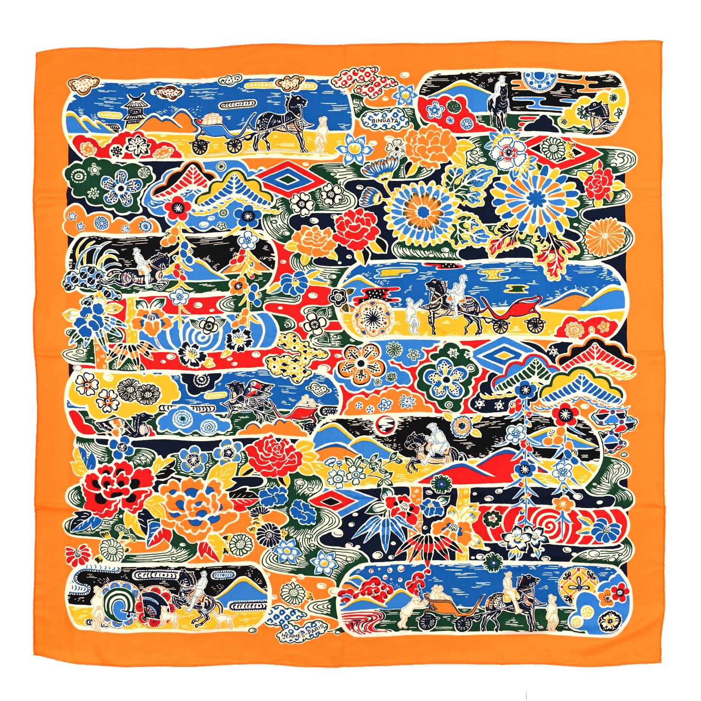 Cashmere Silk Bingata Shawl 140
