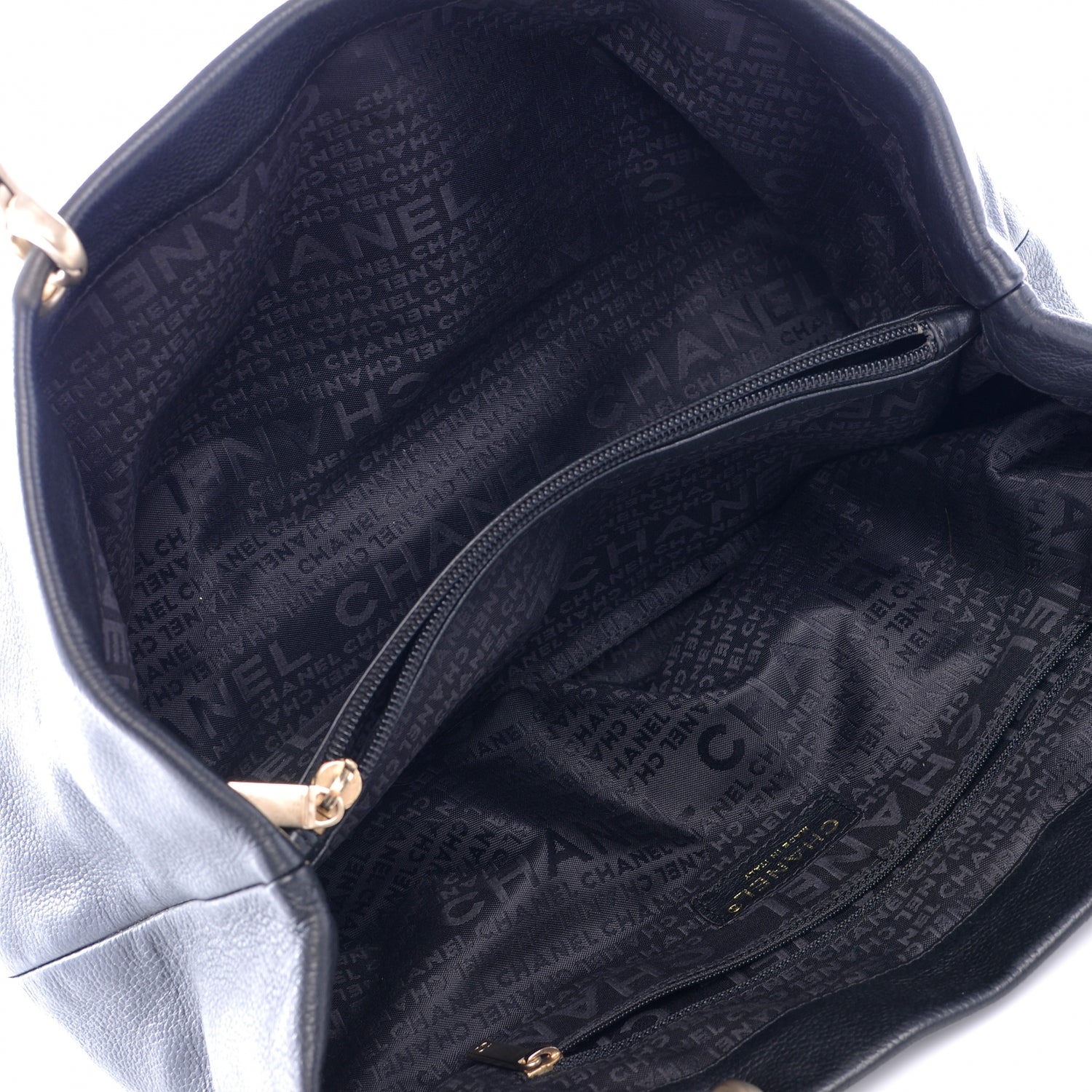 Chanel Caviar CC Handbag Black 8 of 8