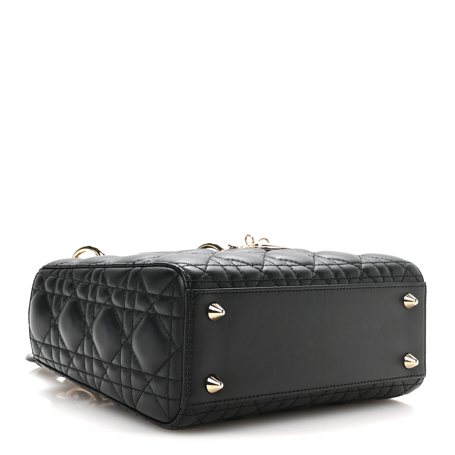 Christian Dior Lambskin Cannage Small My ABCDior Lady Dior Black 4 of 11