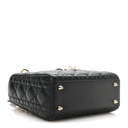 Christian Dior Lambskin Cannage Small My ABCDior Lady Dior Black 4 of 11