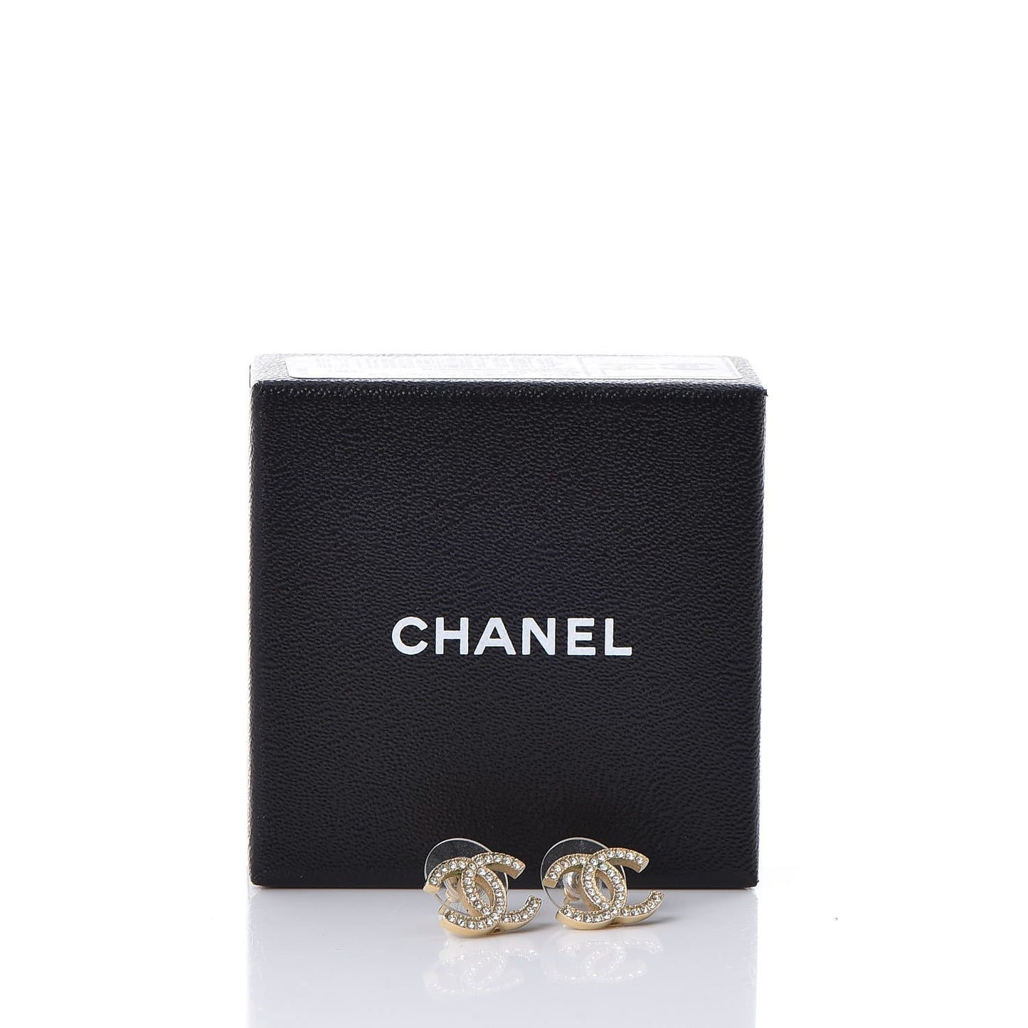 Crystal CC Earrings Gold