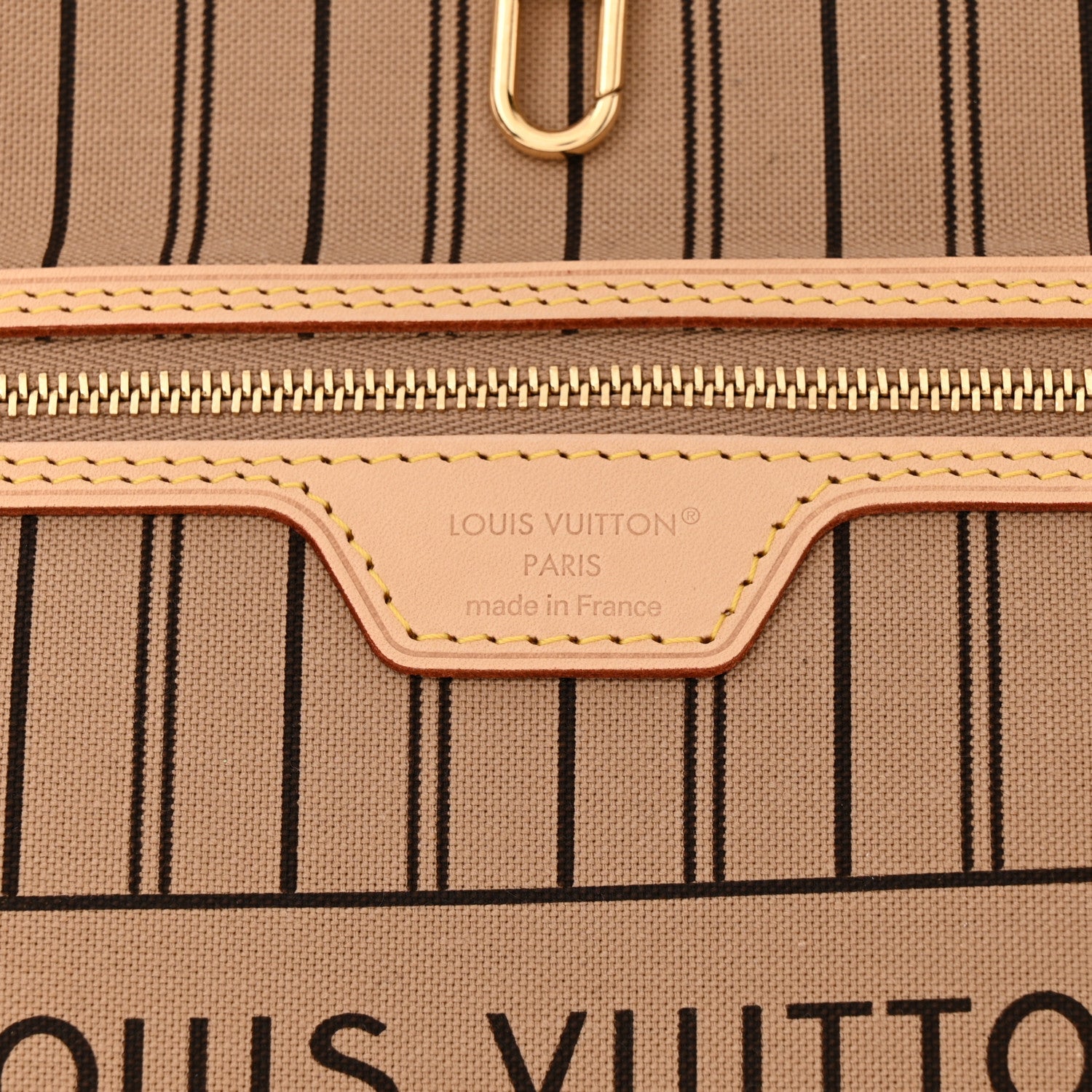 Louis Vuitton Monogram Stamped Inside Out Neverfull Bandouliere GM Beige 6 of 9