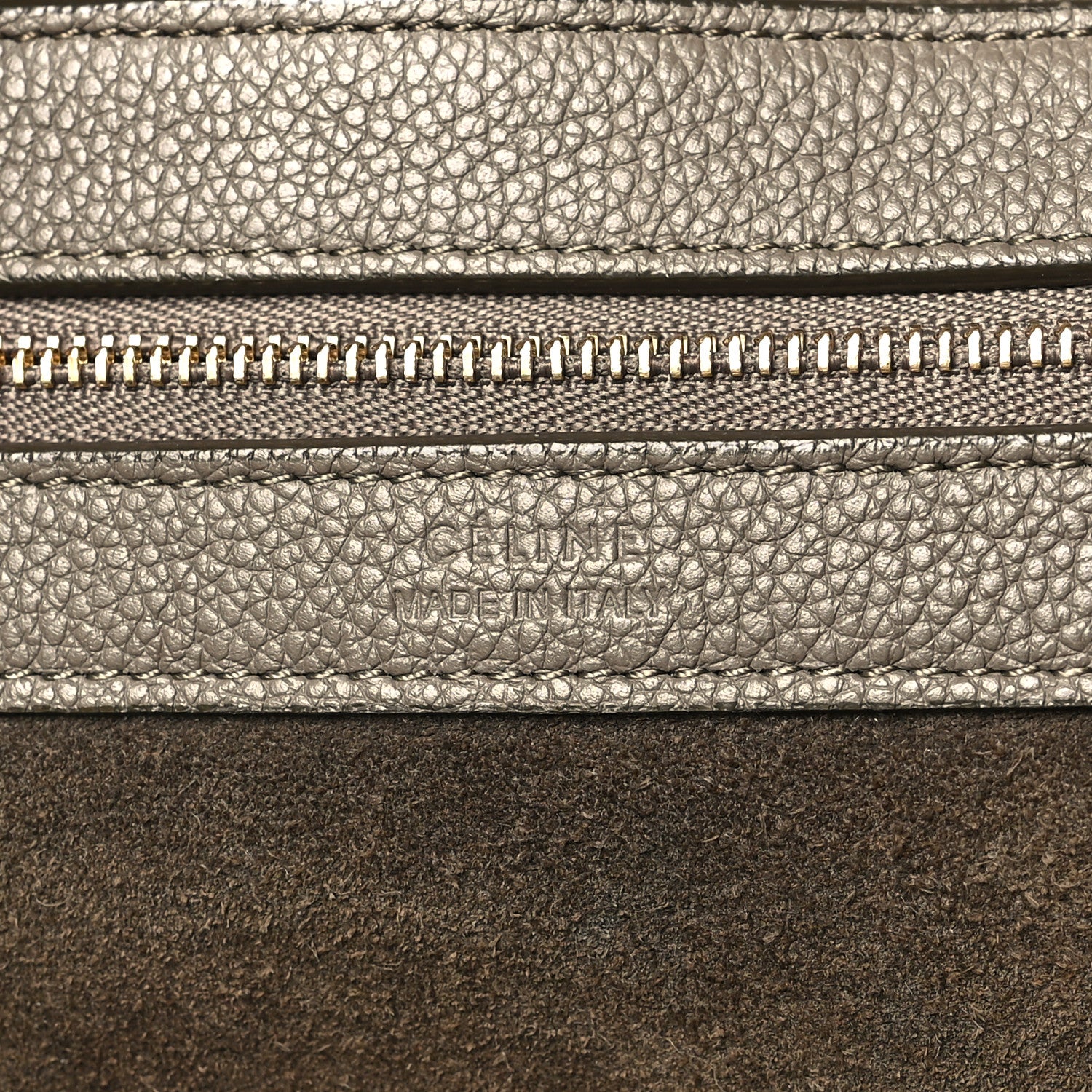 Celine Soft Grained Calfskin Small Belt Cabas Phantom Taupe 6 of 13