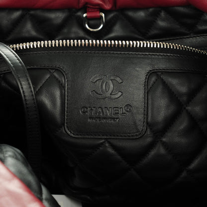 Chanel Lambskin Quilted Medium Coco Cocoon Reversible Tote Black 8 of 8