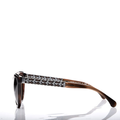 Chanel Lambskin Chain Polarized Sunglasses 5361-Q Brown 3 of 8
