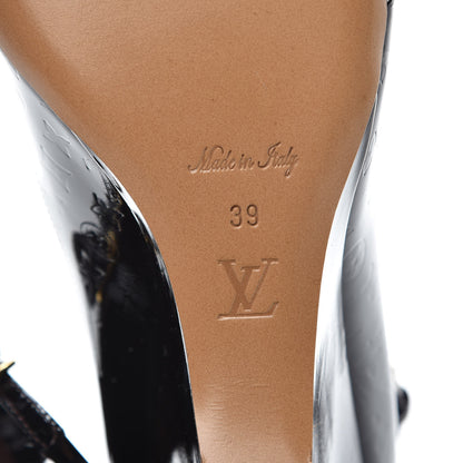 Louis Vuitton Vernis Slingback Heels 39 Amarante 8 of 9