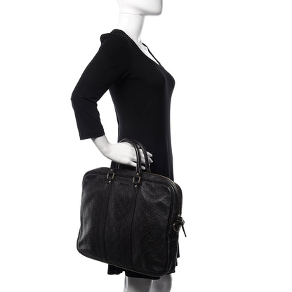 Gucci Guccissima Medium Briefcase Chocolate 2 of 14