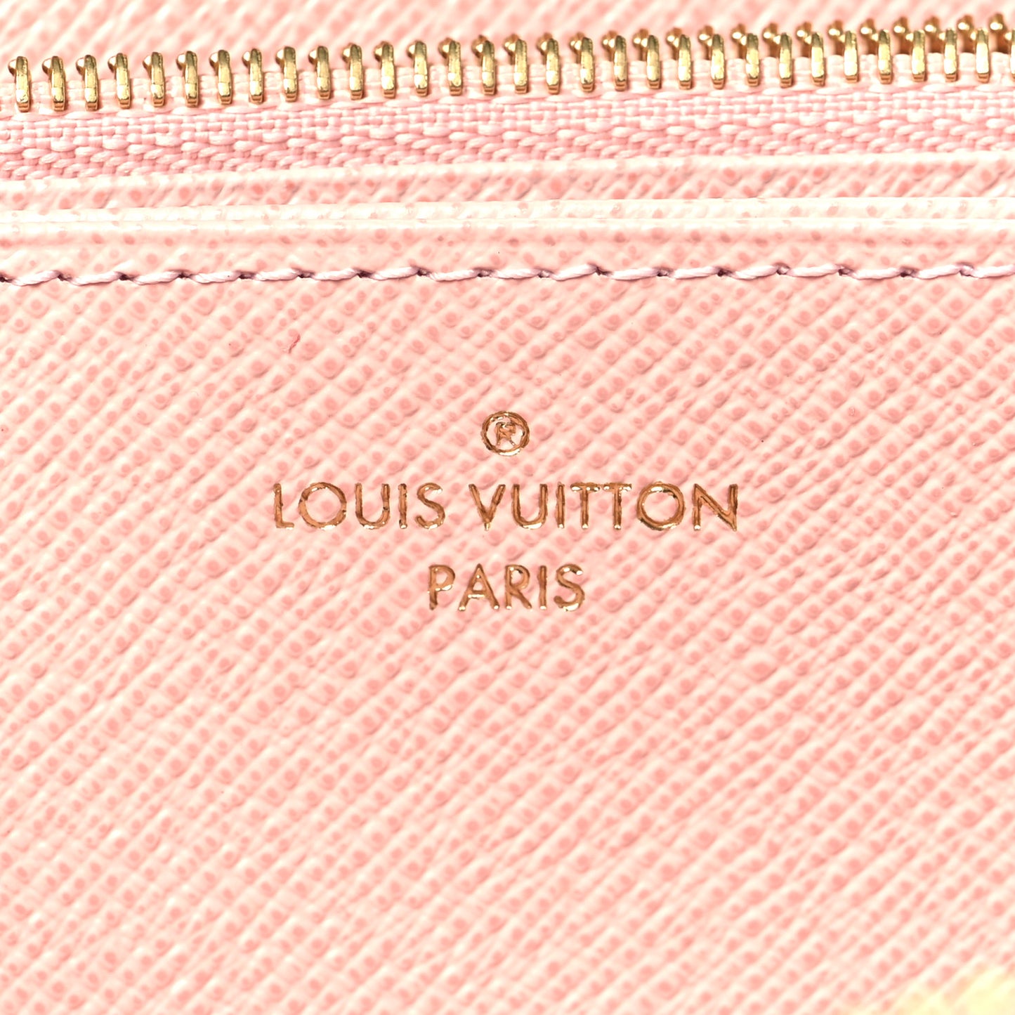 Damier Azur Zippy Wallet Rose Ballerine