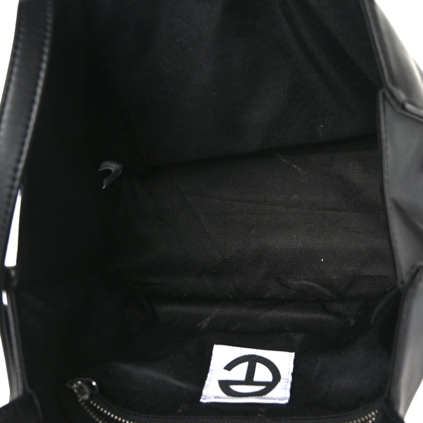 Vegan Leather Medium Shopping Bag Black