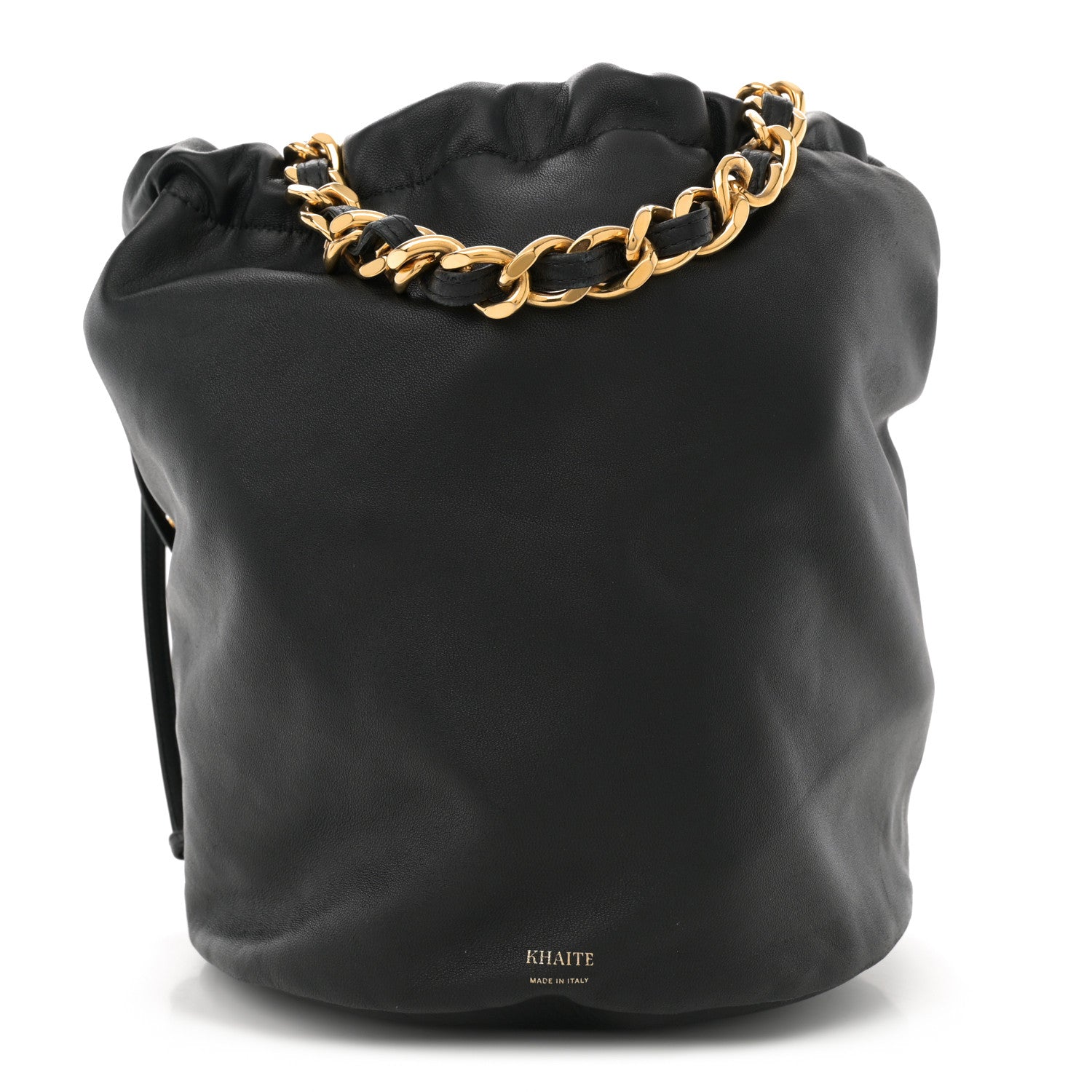 Khaite Smooth Calfskin Aria Bucket Bag Black 1 of 11
