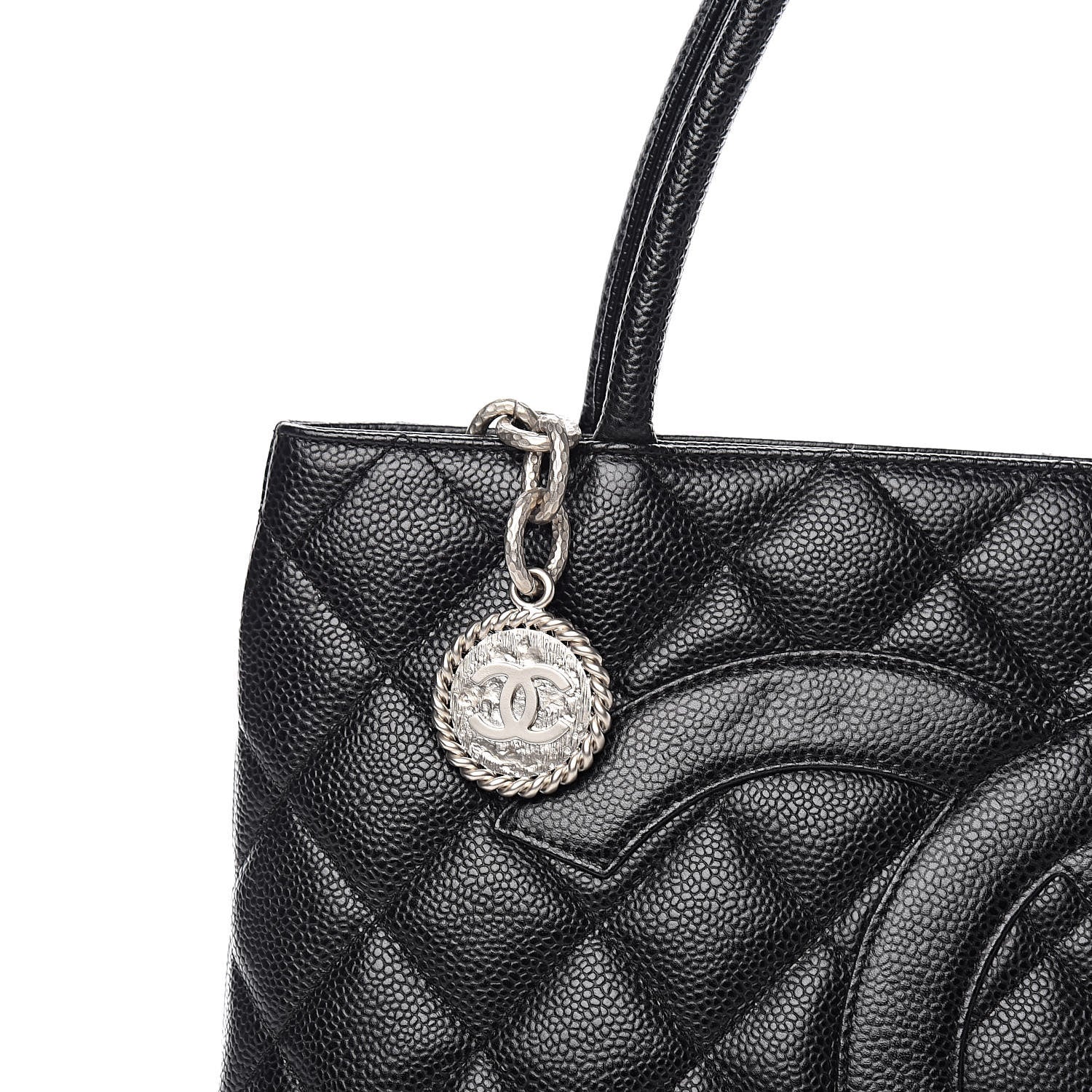 Chanel Caviar Quilted Medallion Tote Black 10 of 10