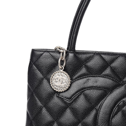 Chanel Caviar Quilted Medallion Tote Black 10 of 10