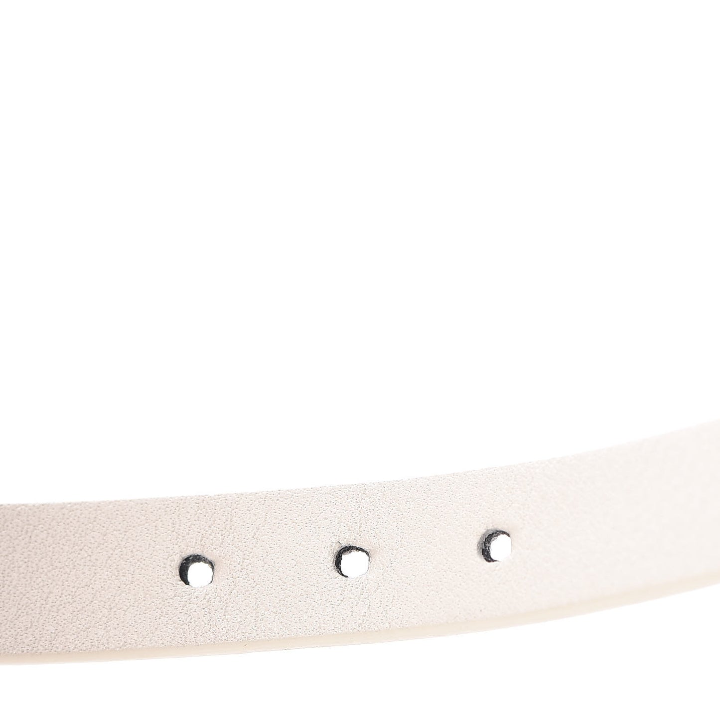 Calfskin Bee Double Bracelet White
