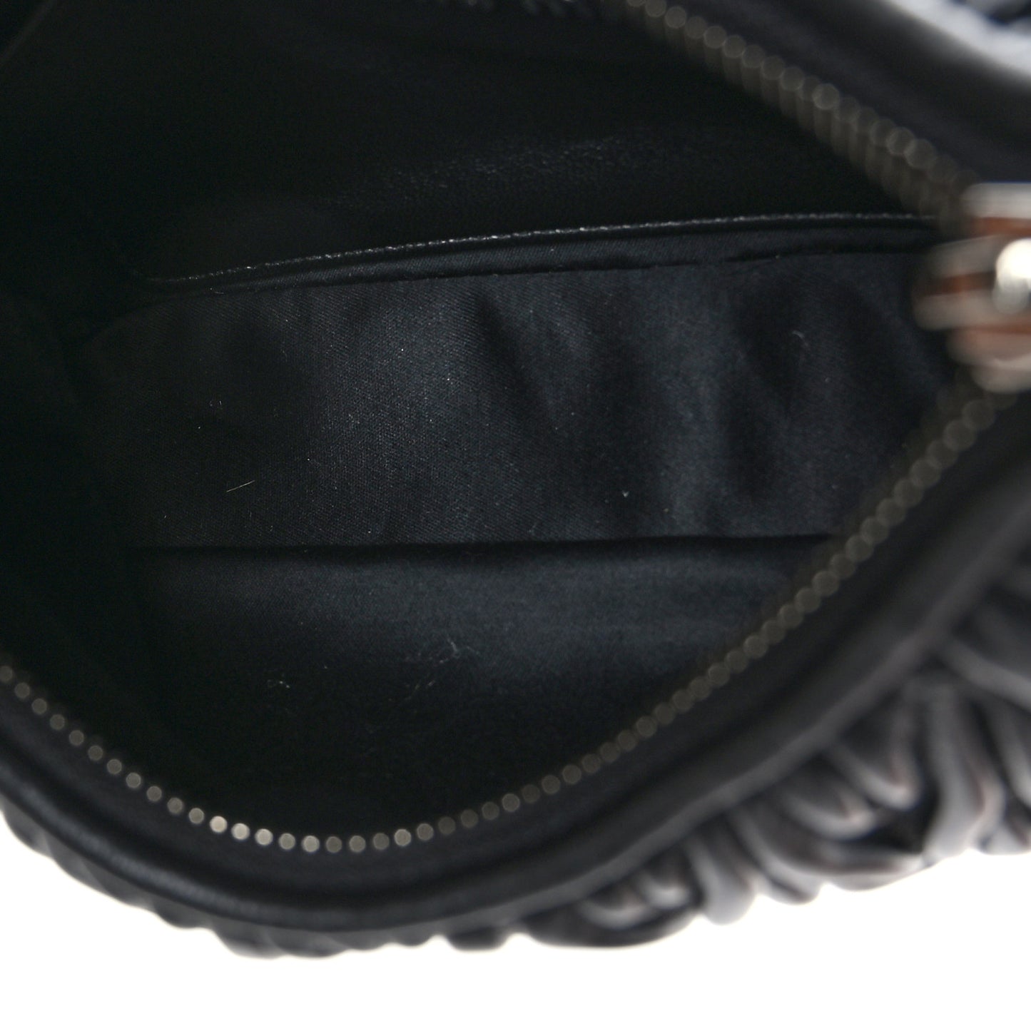 Nappa Matelasse Crystal Shoulder Bag Black