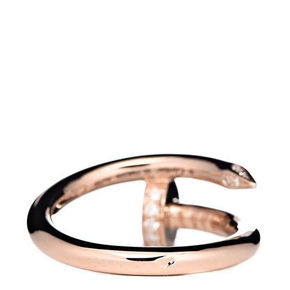 Cartier 18K Pink Gold Diamond Juste Un Clou Ring 50 5.25 3 of 4