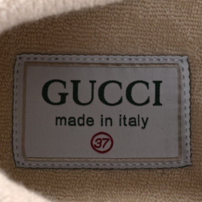 Gucci Suede Calfskin Tejus Printed Womens Ultrapace Sneakers 37 Natural Ardesia Neon Yellow 8 of 9
