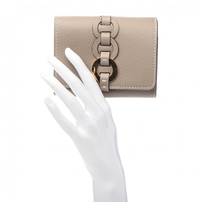 Chloe Grained Calfskin Small Darryl Trifold Wallet Motty Grey 2 of 9