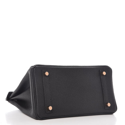 Hermes Togo Birkin 25 Black 5 of 37